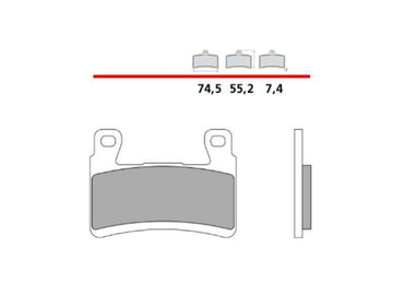Brembo 107A48617 Z04 brake pads – 1 Caliper Set