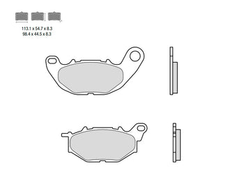 Brembo 07YA52SR SR front brake pads — one caliper set