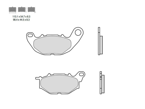 Brembo 07YA52SR SR front brake pads — one caliper set