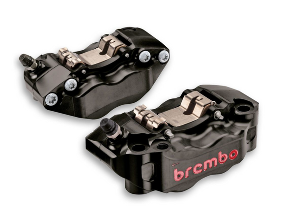 BREMBO RACING - PAIR OF RADIAL BRAKE CALIPERS CNC GP4-RB BLACK - 100MM