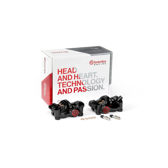 BREMBO RACING - PAIR OF RADIAL BRAKE CALIPERS  CNC P4 32 CAFÈ RACER .484 - 100MM