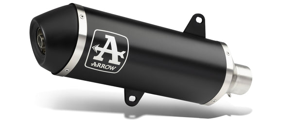 Piaggio BEVERLY 500 CRUISER Urban  aluminium "Dark" silencer with "Dark" end cap
