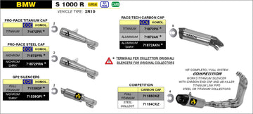 BMW S 1000 R GP2 silencers kit - 0