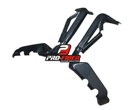 TRIUMPH DAYTON 675 R (13-18) PRO FIBER CARBON FRAME COVERS - PROTECTORS (MATT)