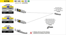 KTM RC 125 GP2 silencers kit - 0