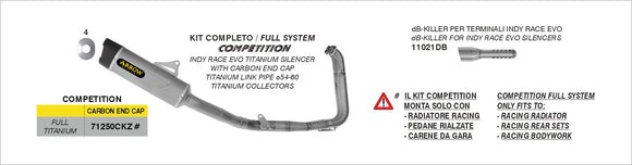 Suzuki GSX-8R dB-Killer for Indy Race EVO silencer
