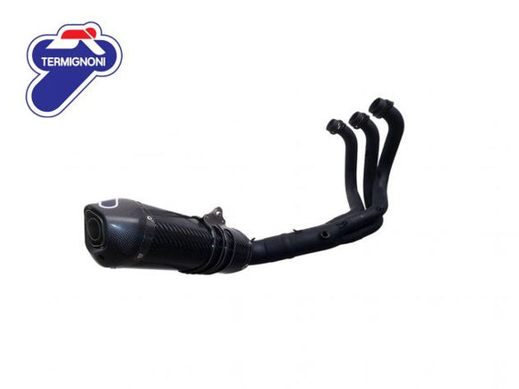 YAMAHA MT-09 / XSR 900 TERMIGNONI COMPLETE BLACK / CARBON EXHAUST SYSTEM