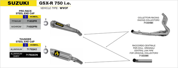Suzuki GSX-R 750 i.e. Middle joint for stock collectors