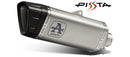 Aprilia RSV 4 Pista titanium "Dark" silencer with stainless steel link pipe-1