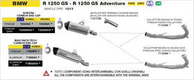 BMW R 1250 GS / Adventure Maxi Race-Tech titanium silencer with carby end cap - 0