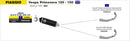Piaggio VESPA Primavera 125/150 Urban  aluminium "Dark" silencer with "Dark" end cap-2