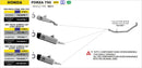 Honda FORZA 750 Race-Tech aluminium silencer with carby end cap - short version-3