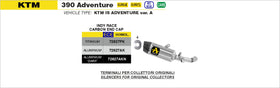 KTM 390 Adventure GP2 silencers kit - 0