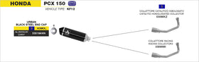 Honda PCX 150 Urban  aluminium "Dark" silencer with "Dark" end cap - 0