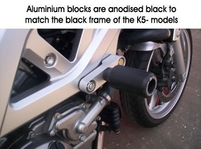 Crash Protectors - Classic Style for Suzuki SV650 K5-L1 unfaired/bikini fairing from  (2005-2011)