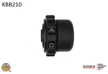 Kaoko Throttle Stabilizer for multiple bikes with aftermarket 14mm ID aluminium handle bars with Barkbusters hand guards that include item BEW (Code BB-B56) in their product kit.