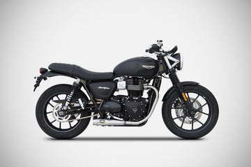 Triumph Street Twin Twin 900 2016-2020 Zard STREET TWIN 900 EXHAUST | SLIP-ONS (16-20)