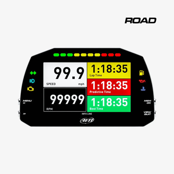 AIM MXS 1.3 Strada Motorcycle 5" TFT Dash Display with Road Icons