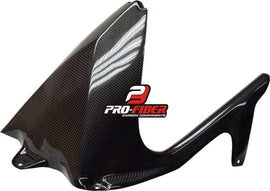 BMW S1000 RR (12-14) PRO FIBER CARBON REAR HUGGER WITH CHAINGUARD