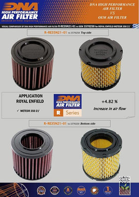 ROYAL ENFIELD CLASSIC 350 (21 - 23) DNA PERFORMANCE AIR FILTER - P3Tuning