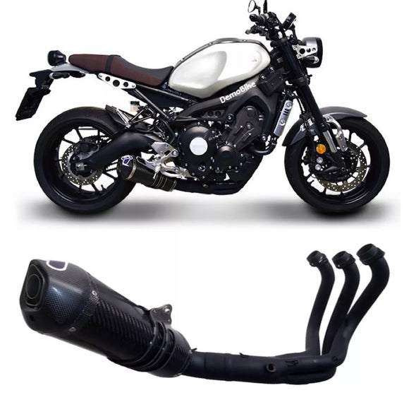 YAMAHA MT-09 / XSR 900 TERMIGNONI COMPLETE BLACK / CARBON EXHAUST SYSTEM
