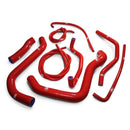 Suzuki GSX - S 750 / Z 2017 - 2025 9 Piece Samco Sport Silicone Radiator Coolant Hose Kit - P3Tuning
