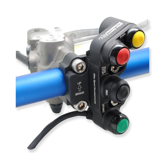 Kawasaki ZX-10R RR 2021 onward - BSD Aluminium 4 function race switch- brake mount - Stop/Run Start Select Rain