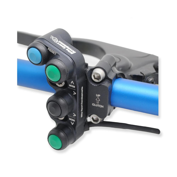 Kawasaki ZX-10R RR 2021 onward - BSD Aluminium 4 function race switch - clutch mount - Up Right Down Reset