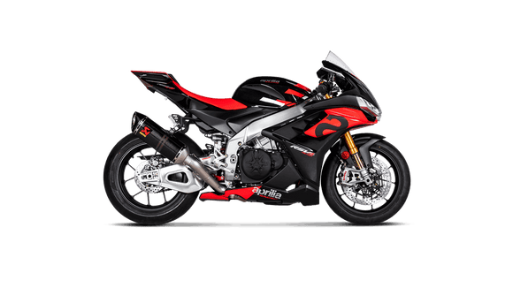 APRILIA RSV4 2021-2022 Akrapovic Carbon Silencer Slip-On Kit - Race Removable Baffle