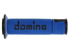 Domino Road & Race Blue & Black A450 Grips to fit Road Bikes open - 0