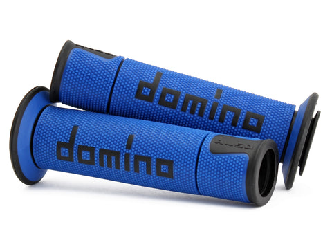 Domino Road & Race Blue & Black A450 Grips to fit Road Bikes open