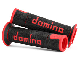 Domino Road & Race Black & Red A450 Grips to fit Road Bikes
