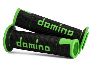 Domino Road & Race Black & Green A450 Grips to fit Road Bikes