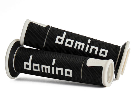 Domino Road & Race Black & White A450 Grips to fit Road Bikes