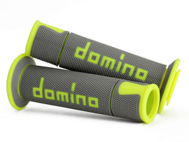 Domino Road & Race Grey & Fluo A450 Grips to fit Road Bikes