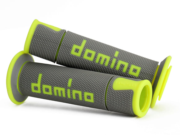 Domino Road & Race Grey & Fluo A450 Grips to fit Road Bikes