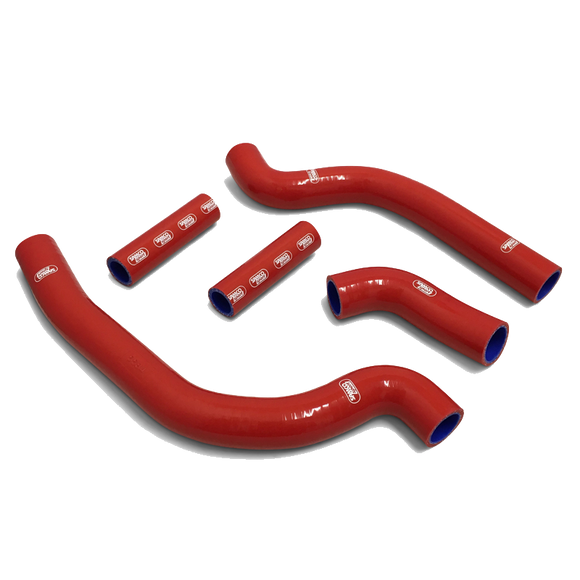 Aprilia RSV4 / RF / RR 2009-2022 5 Piece Samco Sport Thermostat Bypass Silicone Radiator Coolant Hose Kit