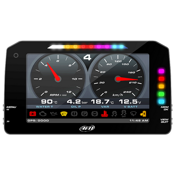 AIM MXP Motorcycle Dash Data Logger with Advanced Features