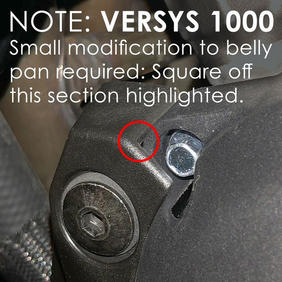 KAWASAKI VERSYS 1000 2012-2022 SECONDARY ENGINE COVER SET