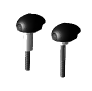 KAWASAKI ZX-10R RR GB Racing BULLET FRAME SLIDER SET -Street