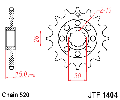 BMW S1000RR FRONT SPROCKET 17 TOOTH PITCH 520 RACING