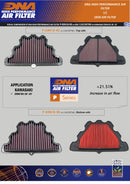 KAWASAKI Z900 SERIES (17-22) DNA Performance Air Filter (Check Availability)-4