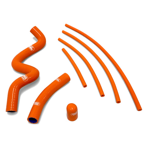 KTM RC 390 2014 - 2021 7 Piece Thermostat Bypass Samco Sport Silicone Radiator Coolant Hose Kit