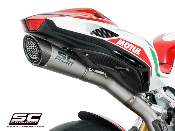 MV AGUSTA F4 2010 - 2018 SC-Project S1 Muffler, Titanium, with Carbon fiber end cap