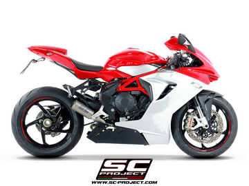 MV AGUSTA F3 800 2017 - 2019 SC-Project CR-T Muffler, Titanium, with Titanium link-pipe - 0