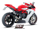 MV AGUSTA F3 800 2013 - 2016 SC-Project S1 Muffler, Titanium, with Titanium link-pipe-1