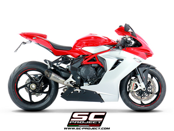 MV AGUSTA F3 800 2013 - 2016 SC-Project S1 Muffler, Titanium, with Titanium link-pipe - 0