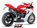 MV AGUSTA F3 800 2013 - 2016 SC-Project SC1-R Muffler, high position, Carbon fiber-1