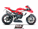 MV AGUSTA F3 800 2013 - 2016 SC-Project SC1-R Muffler, high position, Carbon fiber-2