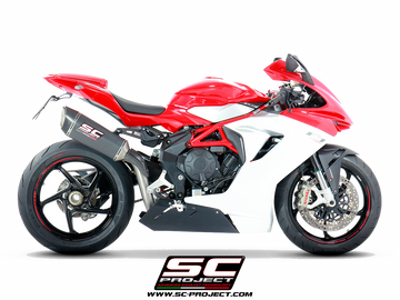 MV AGUSTA F3 800 2013 - 2016 SC-Project SC1-R Muffler, high position, Carbon fiber - 0